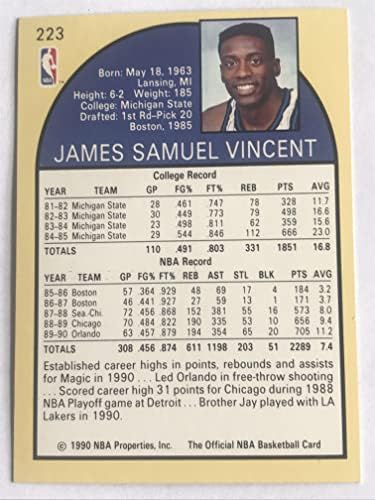 סם וינסנט; מייקל ג'ורדן 1990-91 חישוקי NBA - [בסיס] 223.1